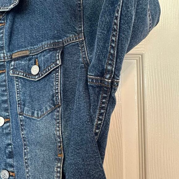 Vintage Calvin Klein Jeans Denim Jean Jacket Size M Wardrobe Staple Casual - Picture 7 of 11